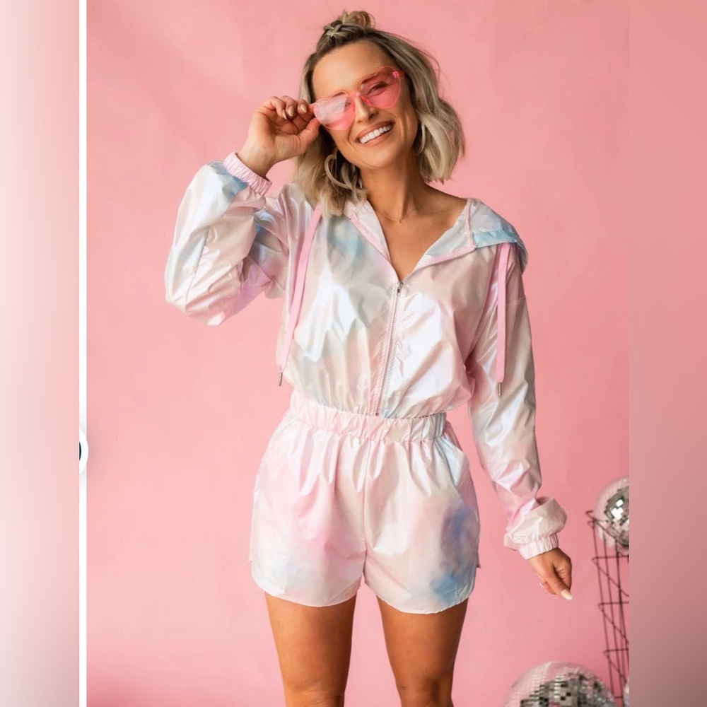 Miley Metallic Party Romper | Lover Era Concert Outfit